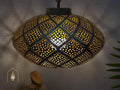 Handmade Moroccan Brass Pendant Light: Exotic Ceiling Chandelier