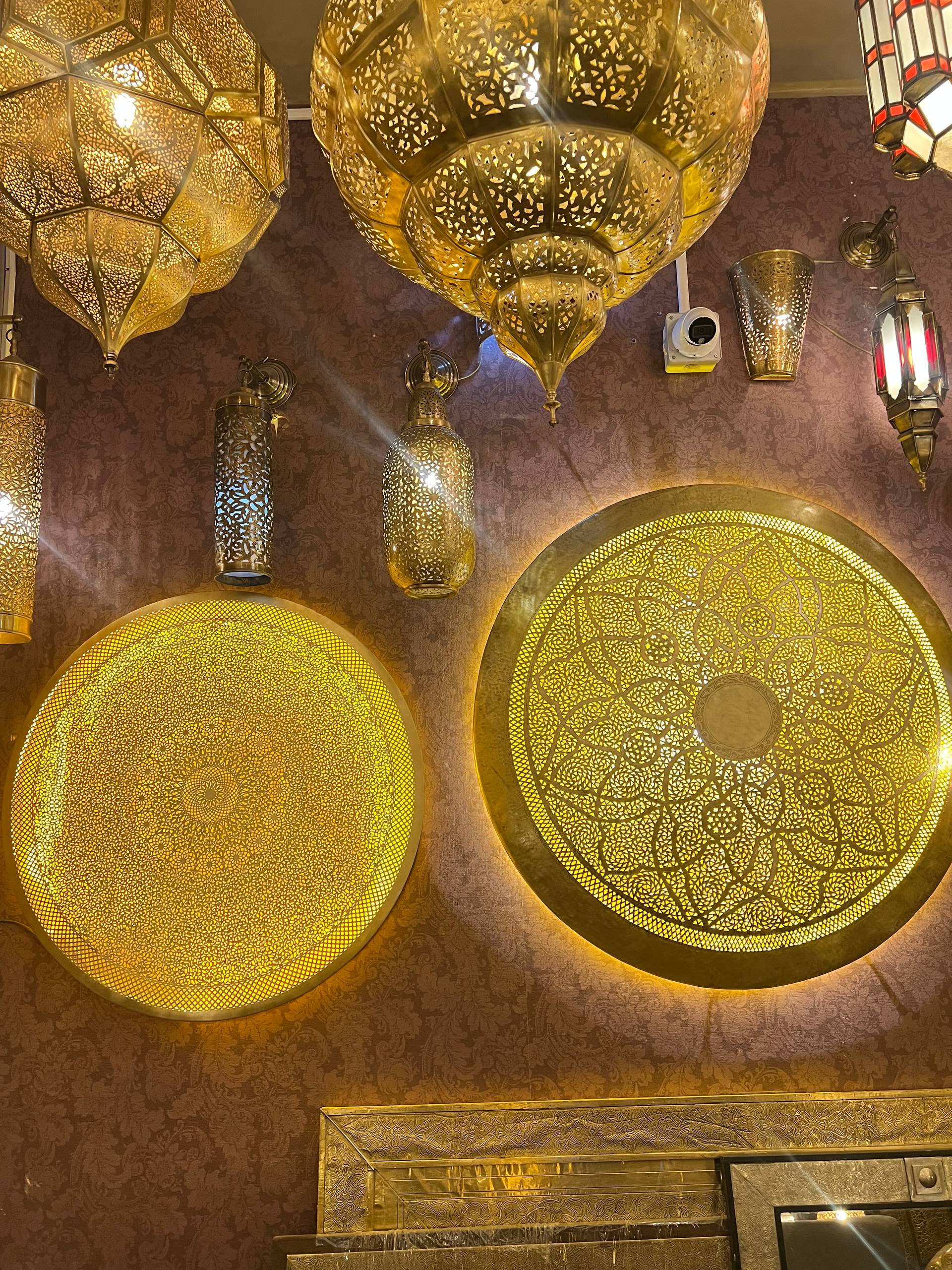 Handmade Moroccan Brass Pendant Light