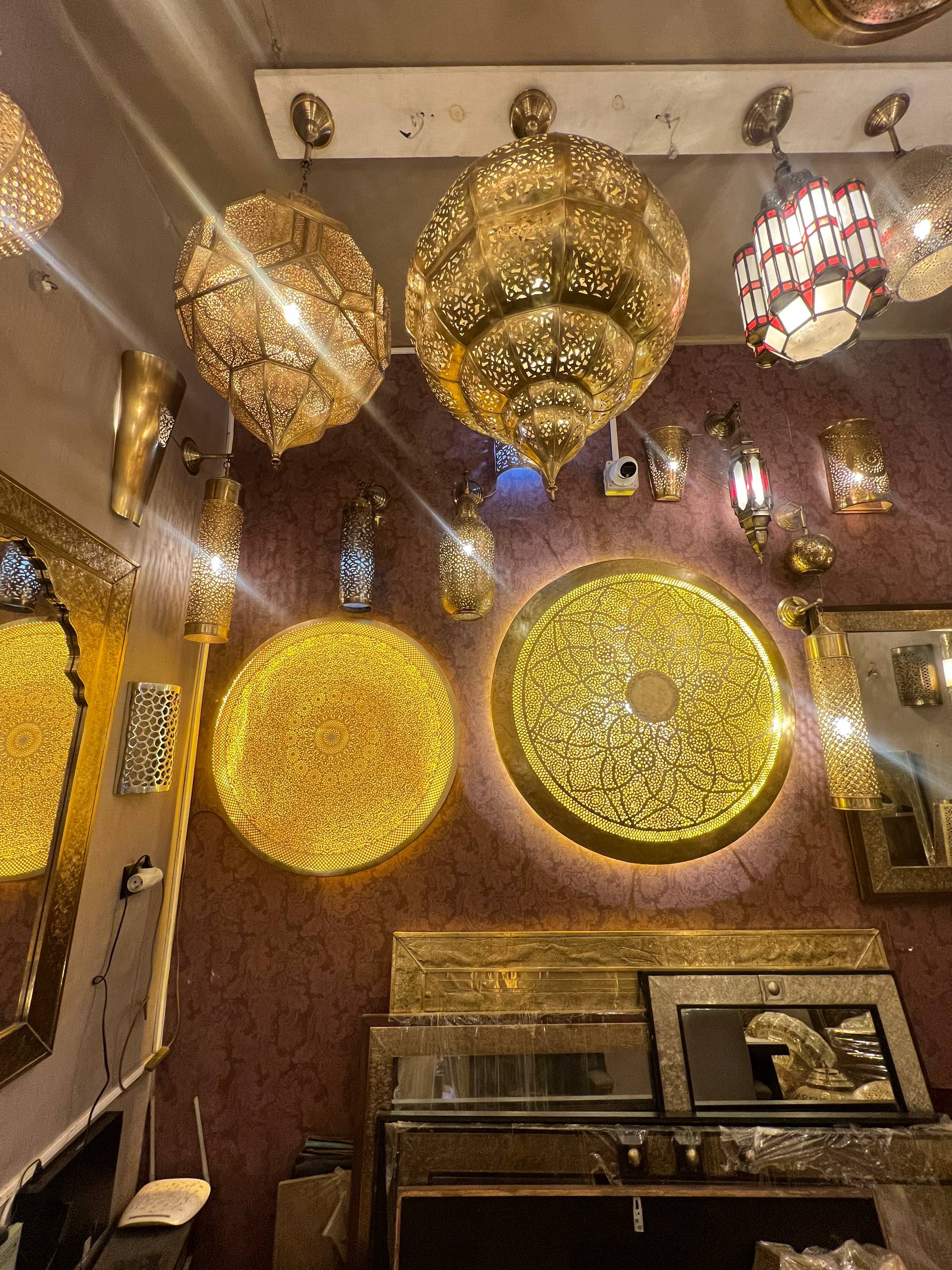 Handmade Moroccan Brass Pendant Light