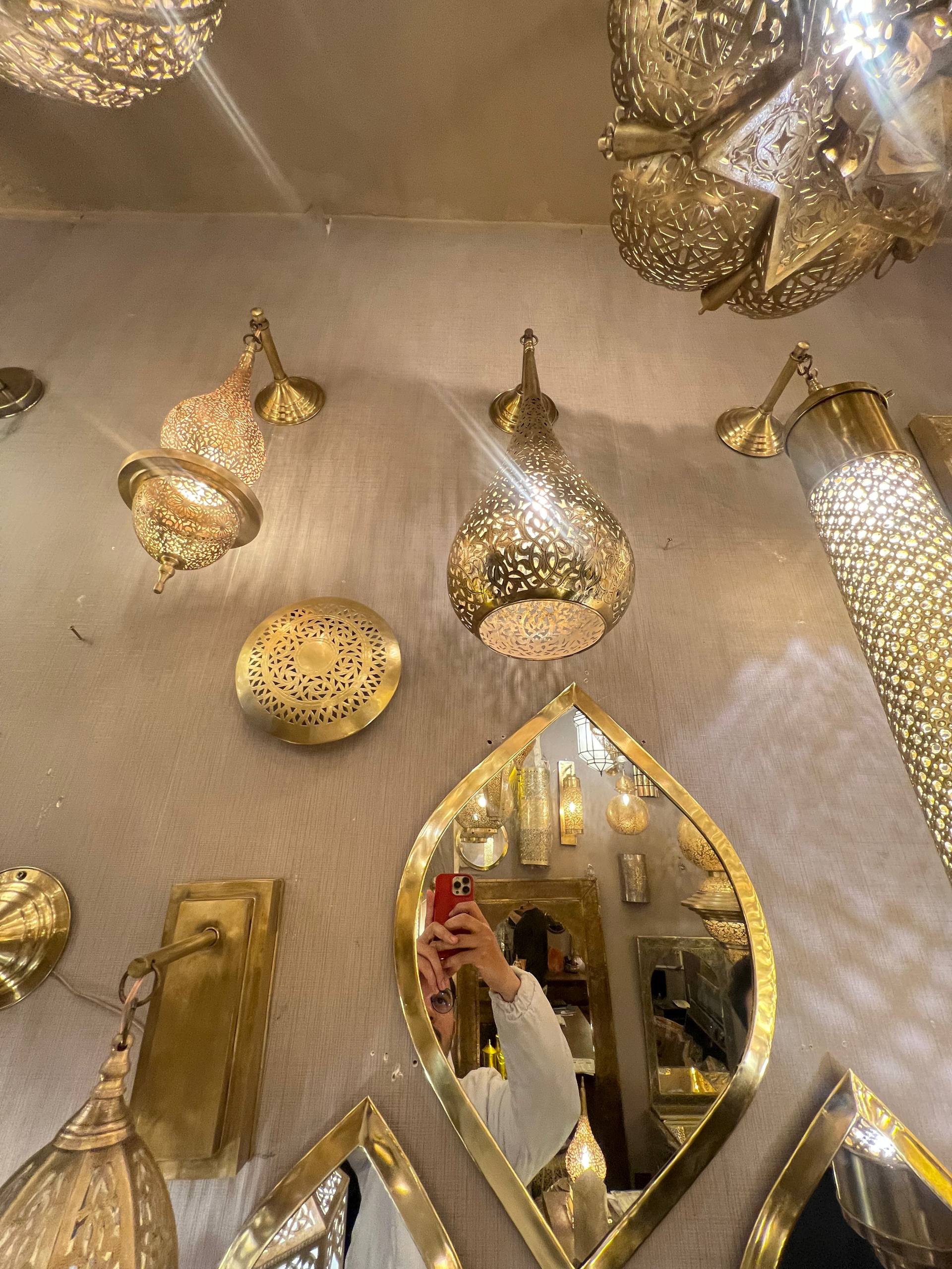 Handmade Moroccan Brass Pendant Light