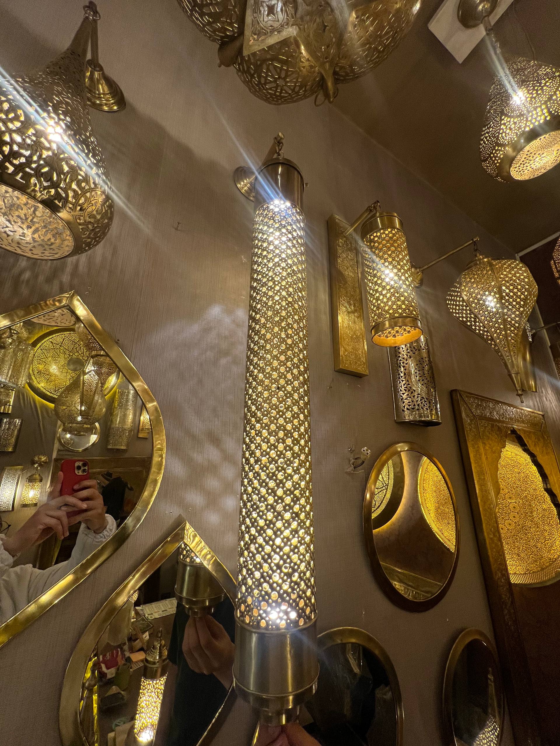 Handmade Moroccan Brass Pendant Light